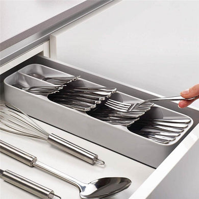 ECO-FRIENDLY COMPACT CUTLERY ORGANIZER