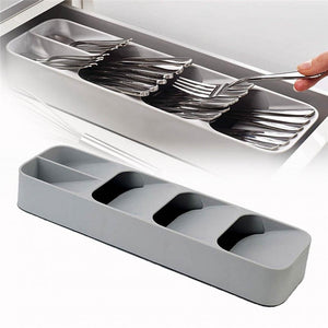 ECO-FRIENDLY COMPACT CUTLERY ORGANIZER