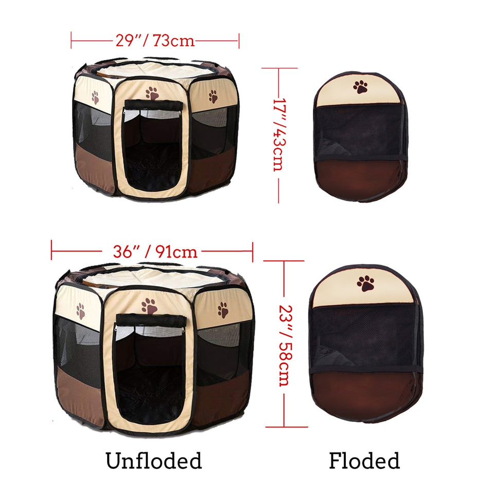 PORTABLE FOLDABLE PLAYPEN PET TENT