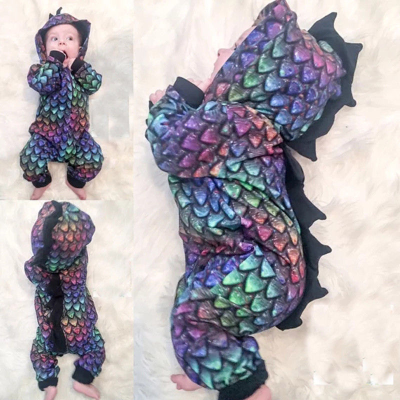 Dinosaur Jumpsuit For Babies